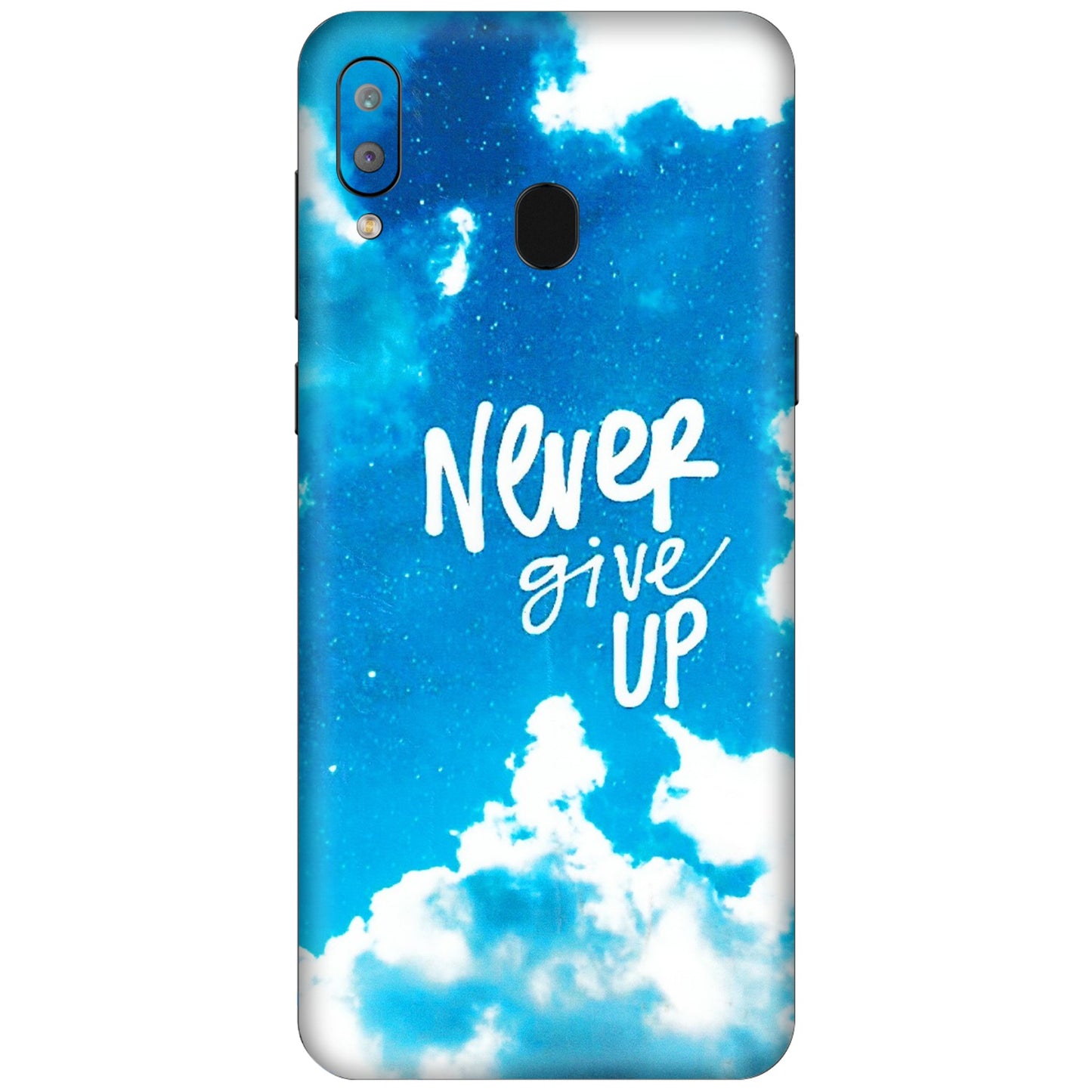 Samsung A/S Series Phone Skins (All Models) - Never Give Up - 3D Embossed Finish (L-279) Samsung Galaxy A30