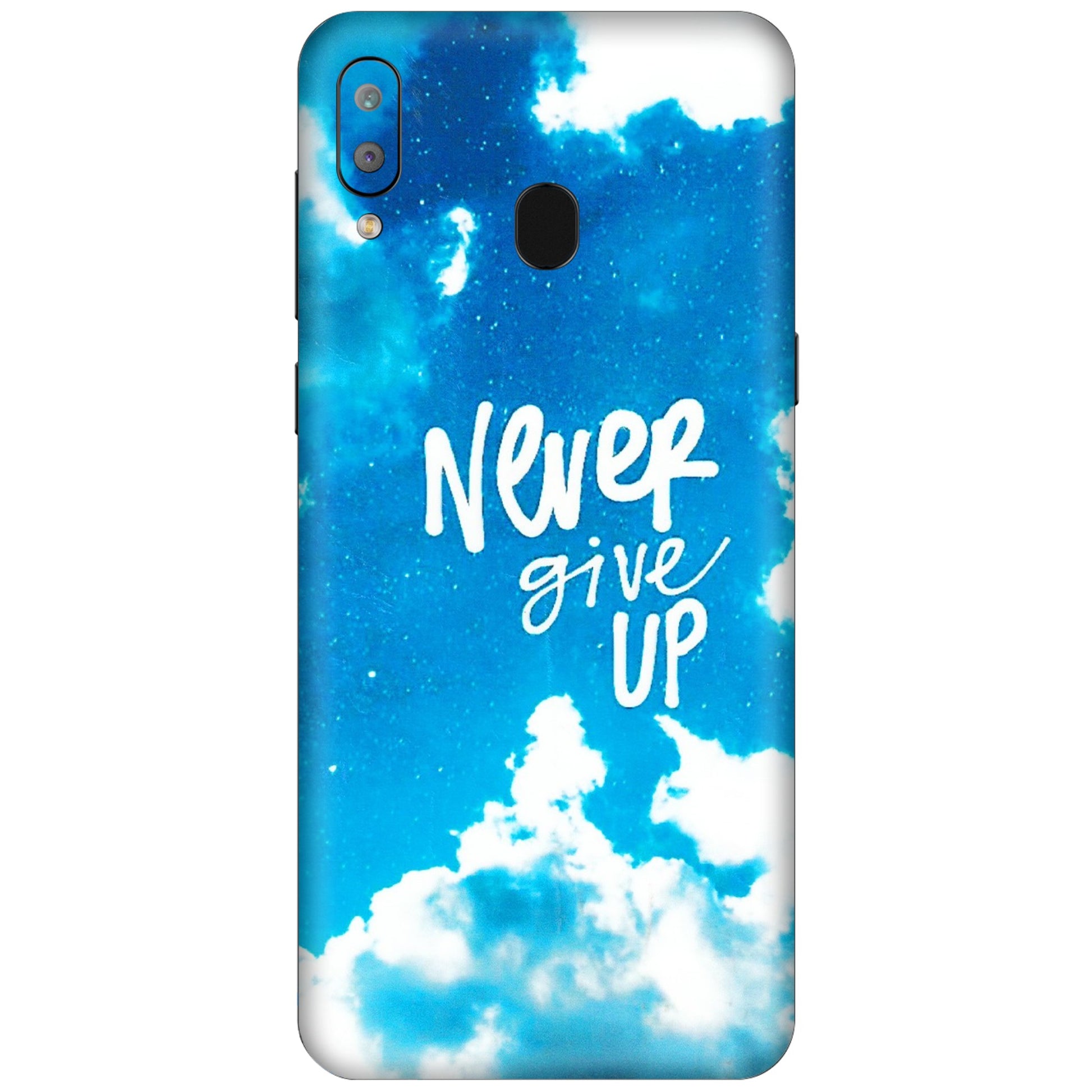 Samsung A/S Series Phone Skins (All Models) - Never Give Up - 3D Embossed Finish (L-279) Samsung Galaxy A30