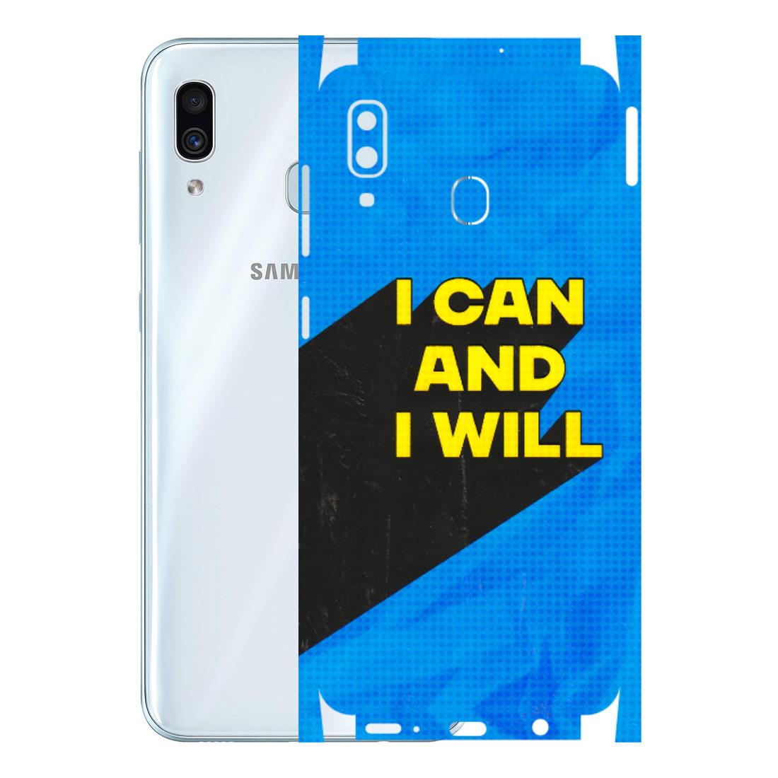 Samsung A/S Series Phone Skins (All Models) - I Can And I Will - 3D Embossed Finish (L-281) Samsung Galaxy A30