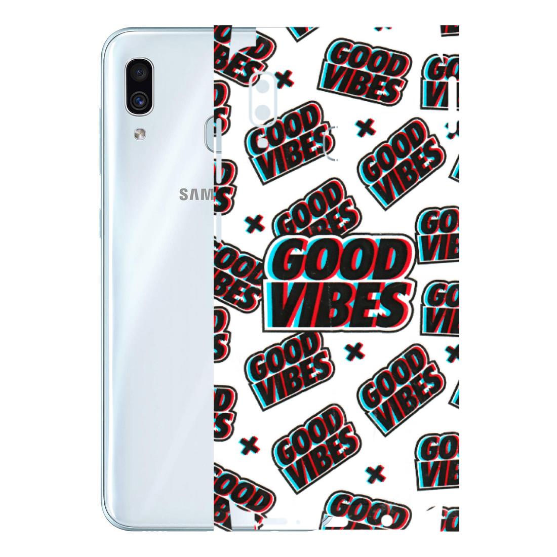 Samsung A/S Series Phone Skins (All Models) - Good Vibes - 3D Embossed Finish (L-282) Samsung Galaxy A30