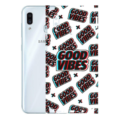 Samsung A/S Series Phone Skins (All Models) - Good Vibes - 3D Embossed Finish (L-282) Samsung Galaxy A30