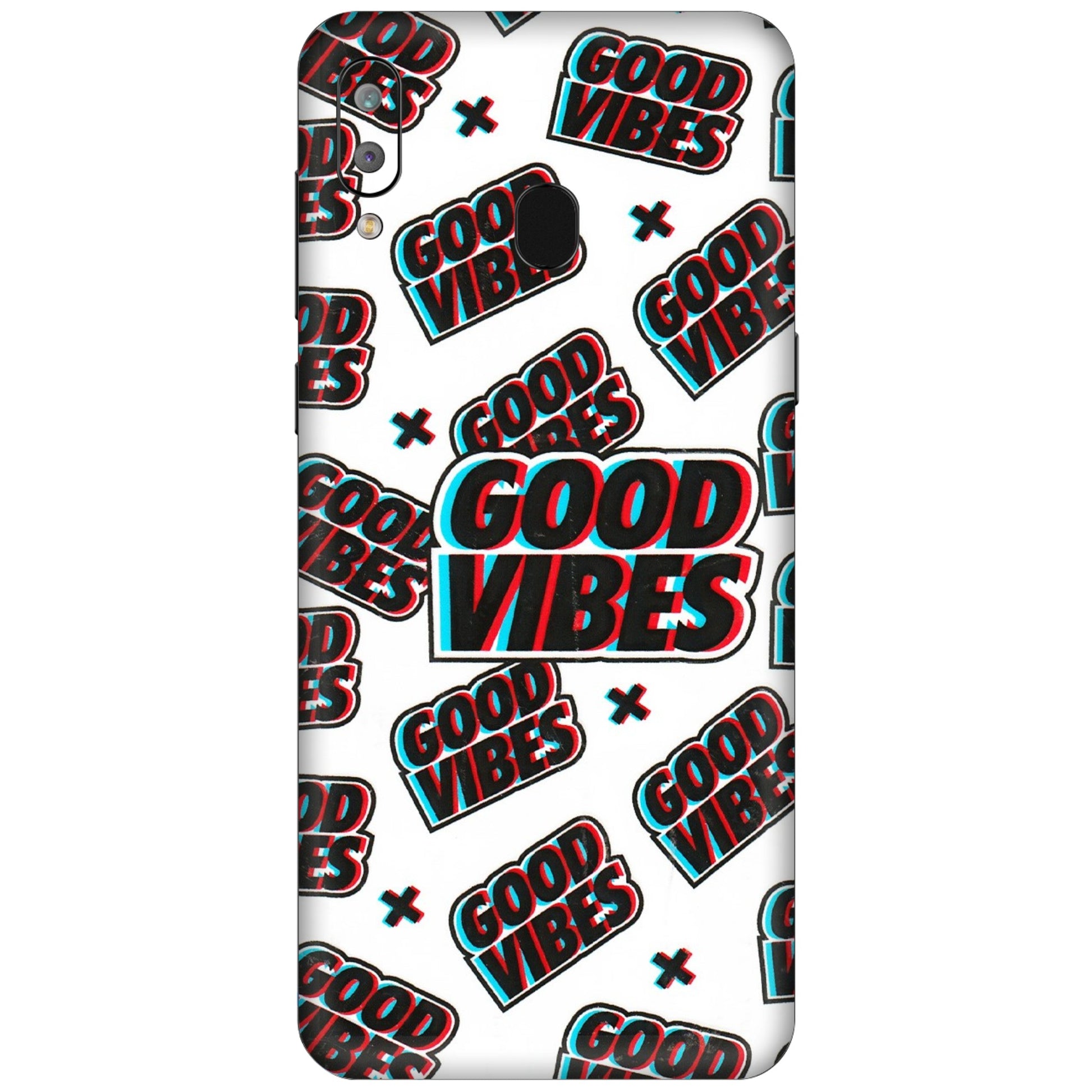 Samsung A/S Series Phone Skins (All Models) - Good Vibes - 3D Embossed Finish (L-282) Samsung Galaxy A30