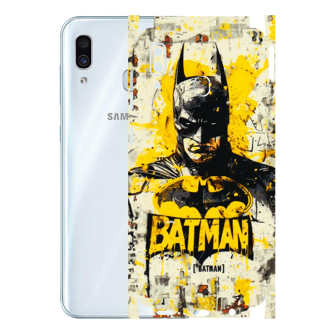 Samsung A/S Series Phone Skins (All Models) - Batman Yellow BT - 3D Embossed Finish (L-304) Samsung Galaxy A30