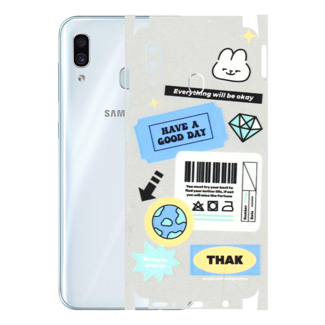 Samsung A/S Series Phone Skins (All Models) - Will Be Okay Design - 3D Embossed Finish (L-316) Samsung Galaxy A30
