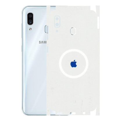 Samsung A/S Series Phone Skins (All Models) - iPhone Magsafe Logo - 3D Embossed Finish (L-320) Samsung Galaxy A30
