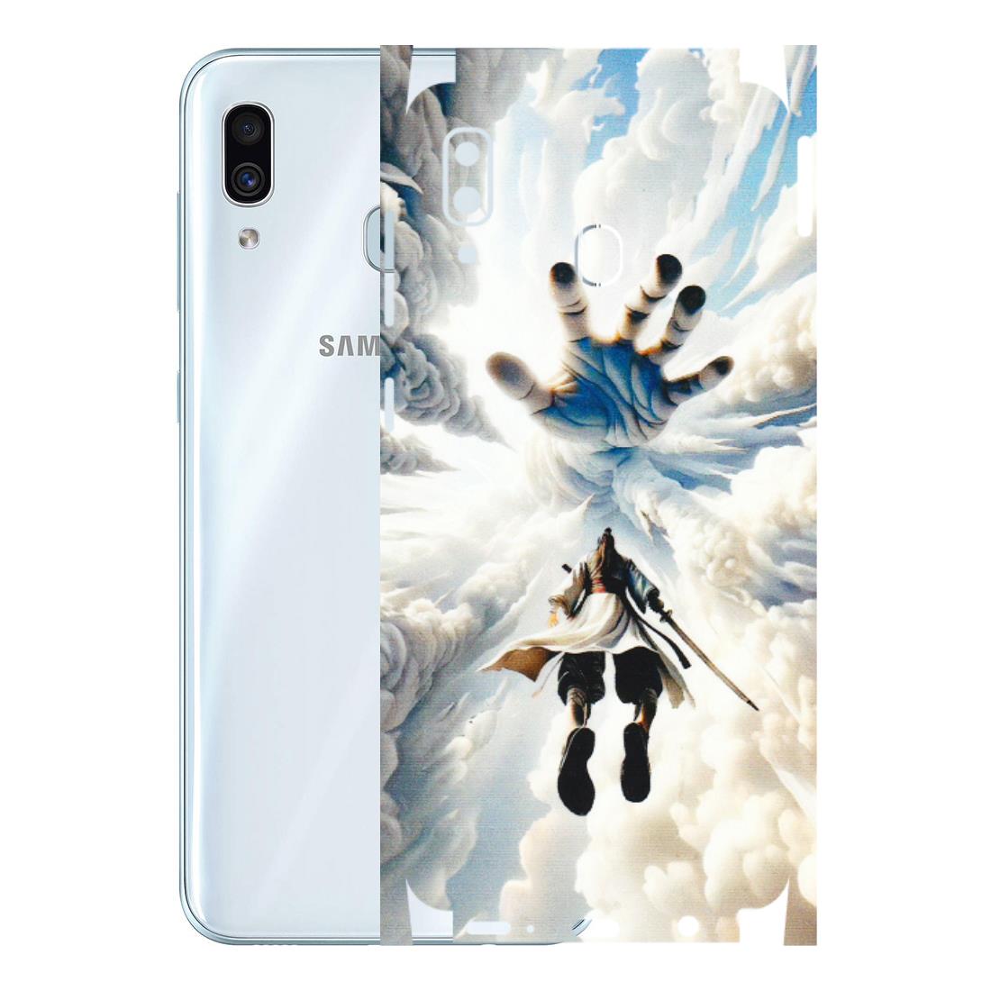 Samsung A/S Series Phone Skins (All Models) - Big Hand With Monkey King - 3D Embossed Finish (L-323) Samsung Galaxy A30