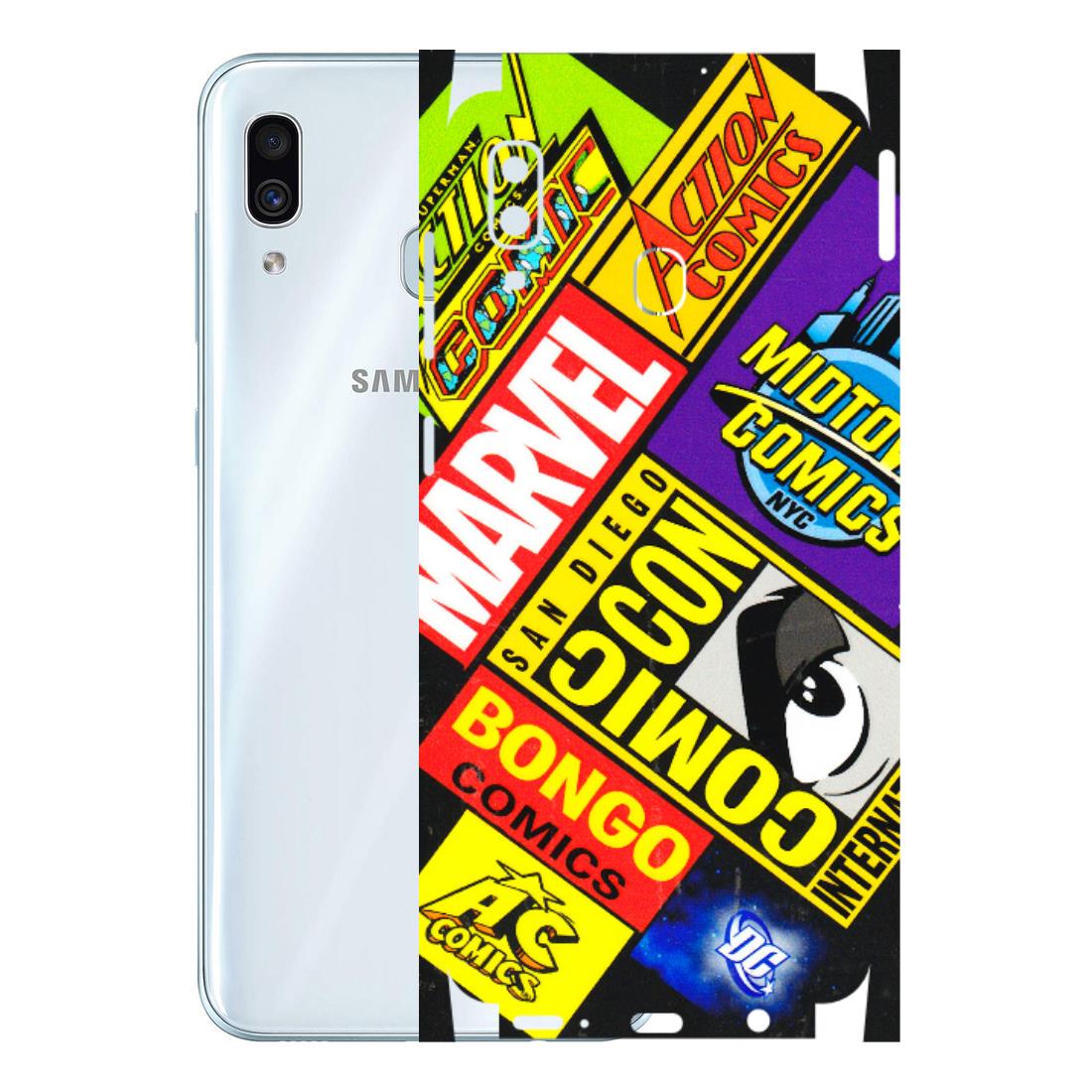 Samsung A/S Series Phone Skins (All Models) - Bongo Comic Con - 3D Embossed Finish (L-325) Samsung Galaxy A30