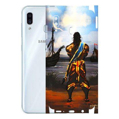 Samsung A/S Series Phone Skins (All Models) - Heavenly God Figure - 3D Embossed Finish (L-34) Samsung Galaxy A30