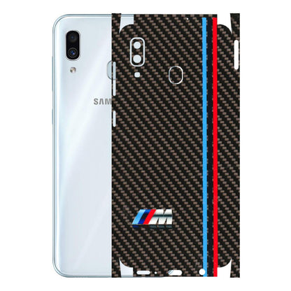 Samsung A/S Series Phone Skins (All Models) - BM Carbon Fiber Feels - 3D Embossed Finish (L-38) Samsung Galaxy A30