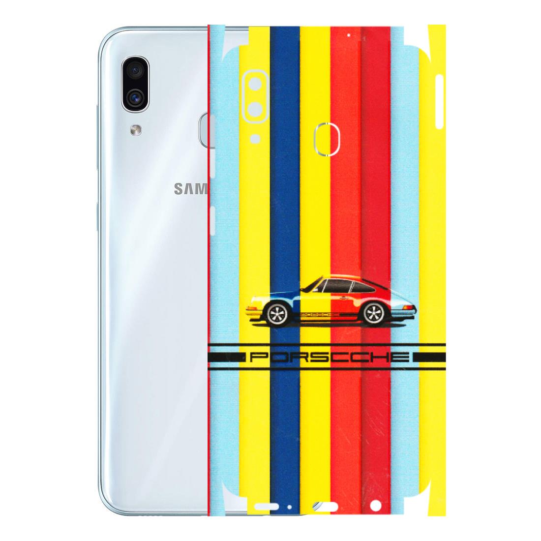 Samsung A/S Series Phone Skins (All Models) - Multicolour Porche - 3D Embossed Finish (L-39) Samsung Galaxy A30