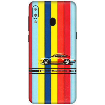 Samsung A/S Series Phone Skins (All Models) - Multicolour Porche - 3D Embossed Finish (L-39) Samsung Galaxy A30