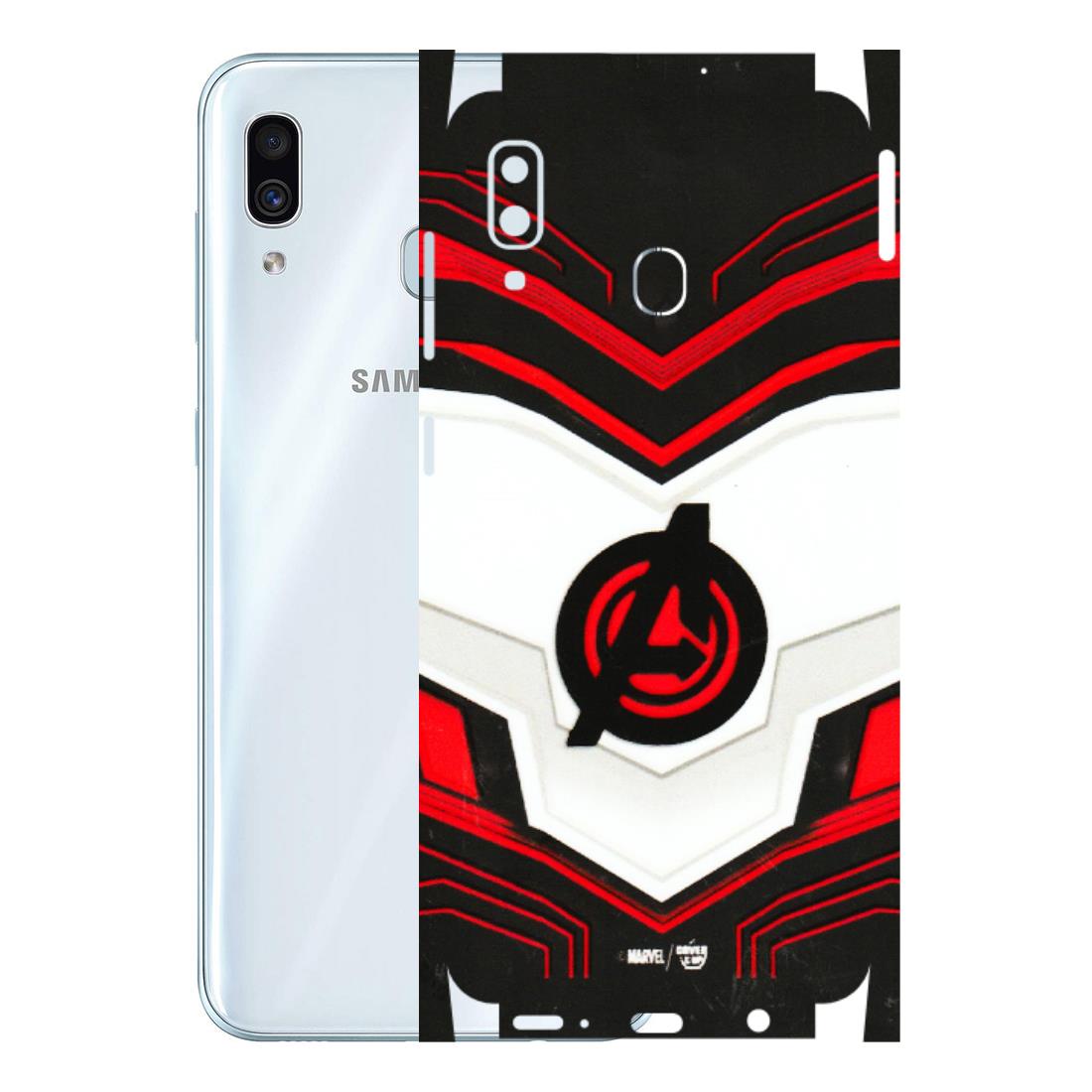 Samsung A/S Series Phone Skins (All Models) - Avengers Logo - 3D Embossed Finish (L-55) Samsung Galaxy A30