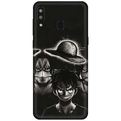 Samsung A/S Series Phone Skins (All Models) - Black Luffy Hat - 3D Embossed Finish (L-57) Samsung Galaxy A30