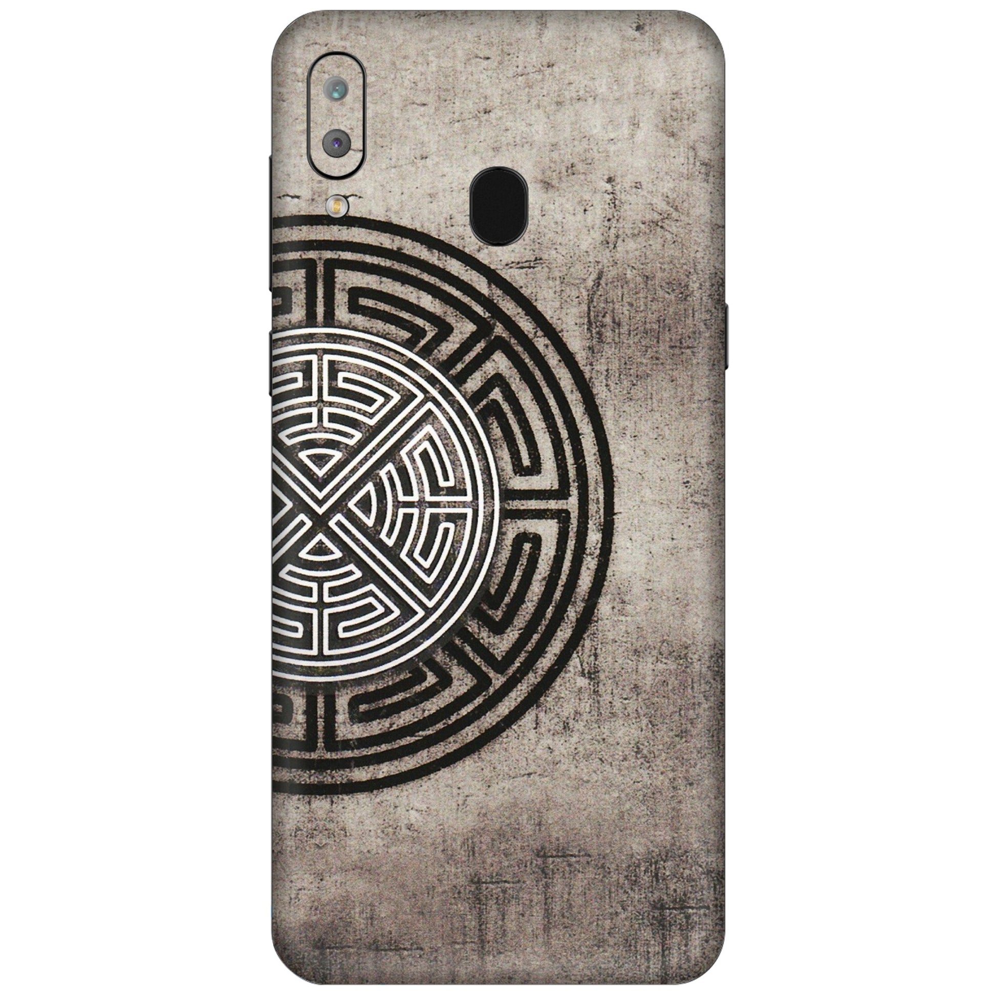 Samsung A/S Series Phone Skins (All Models) - Mysterious Circular Design - 3D Embossed Finish (L-63) Samsung Galaxy A30