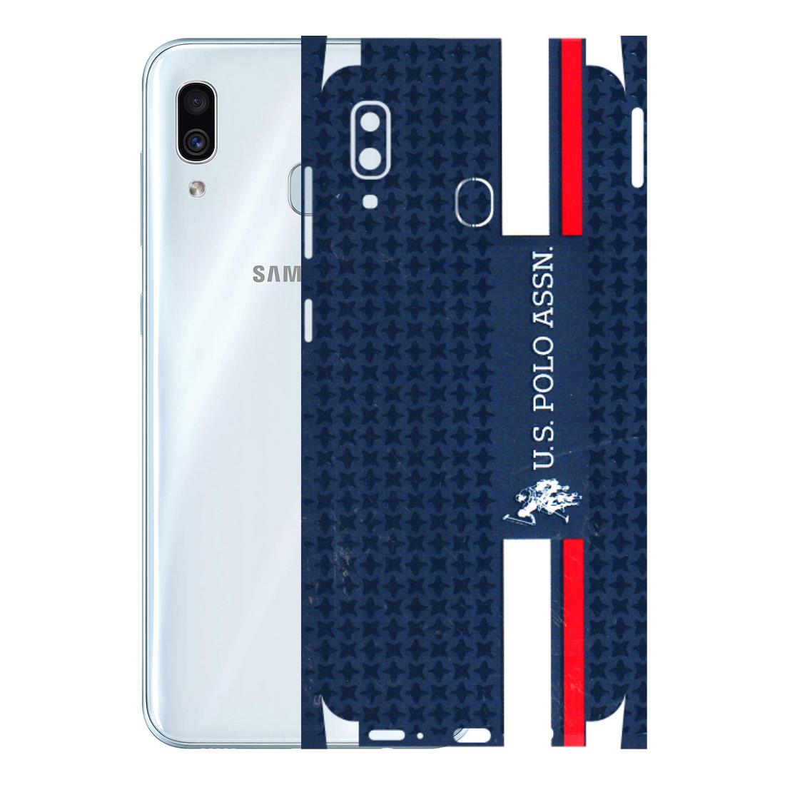 Samsung A/S Series Phone Skins (All Models) - US POLO Designer Brand - 3D Embossed Finish (L-65) Samsung Galaxy A30