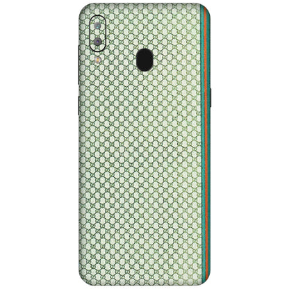 Samsung A/S Series Phone Skins (All Models) - Gucci Fabric Pattern - 3D Embossed Finish (L-73) Samsung Galaxy A30