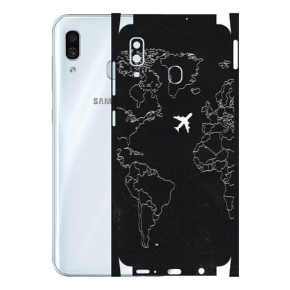 Samsung A/S Series Phone Skins (All Models) - Never Ending Travel - 3D Embossed Finish (L-79) Samsung Galaxy A30