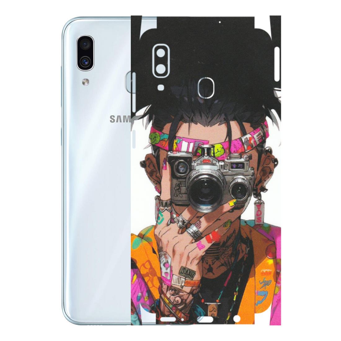 Samsung A/S Series Phone Skins (All Models) - Camera Lover Girl - Matte Finish (M-09) Samsung Galaxy A30