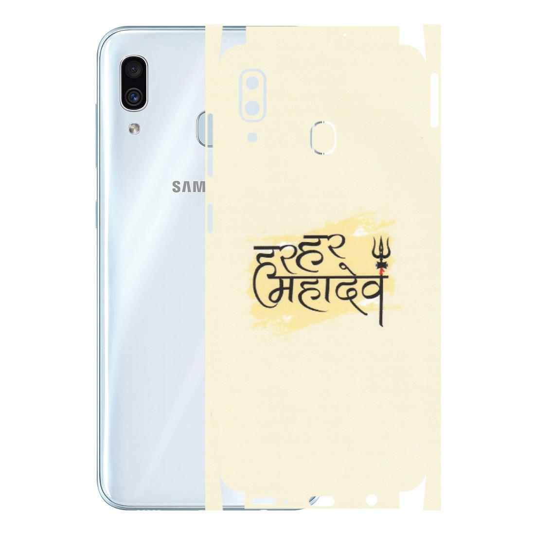 Samsung A/S Series Phone Skins (All Models) - Har Har Mahadev - Matte Finish (M-10) Samsung Galaxy A30