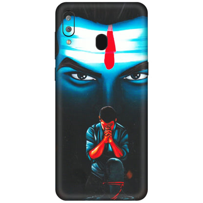 Samsung A/S Series Phone Skins (All Models) - Mahakal Bhakt - Matte Finish (M-112) Samsung Galaxy A30