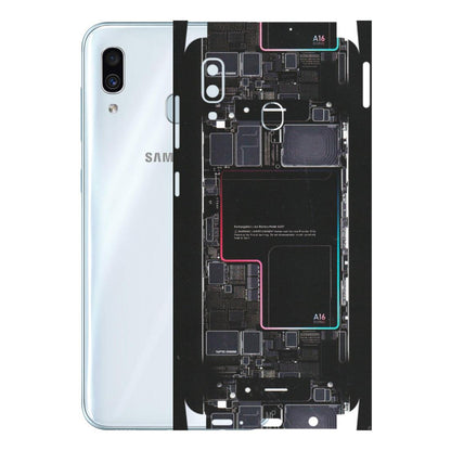Samsung A/S Series Phone Skins (All Models) - Motherboard Circuit Layout - Matte Finish (M-117) Samsung Galaxy A30