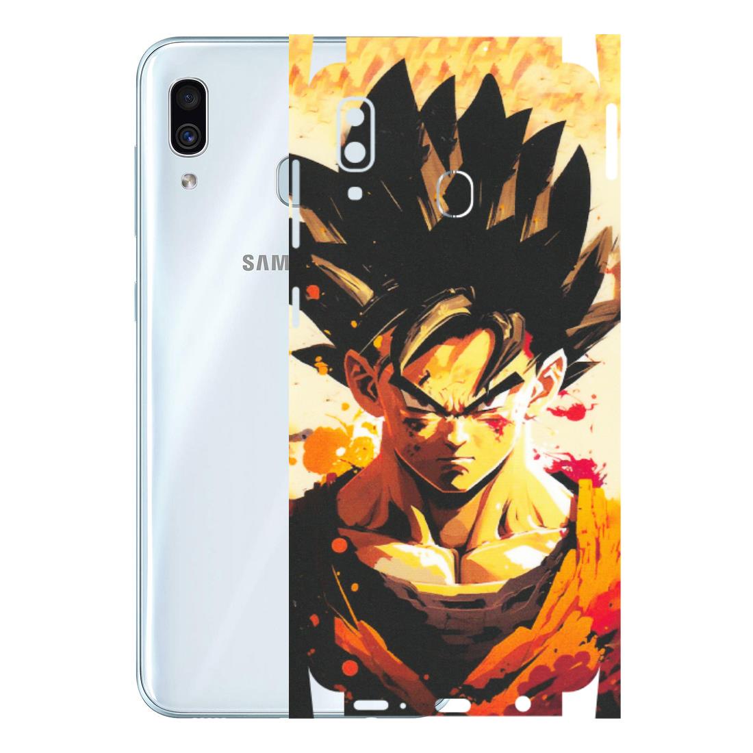 Samsung A/S Series Phone Skins (All Models) - Angry Goku - Matte Finish (M-12) Samsung Galaxy A30