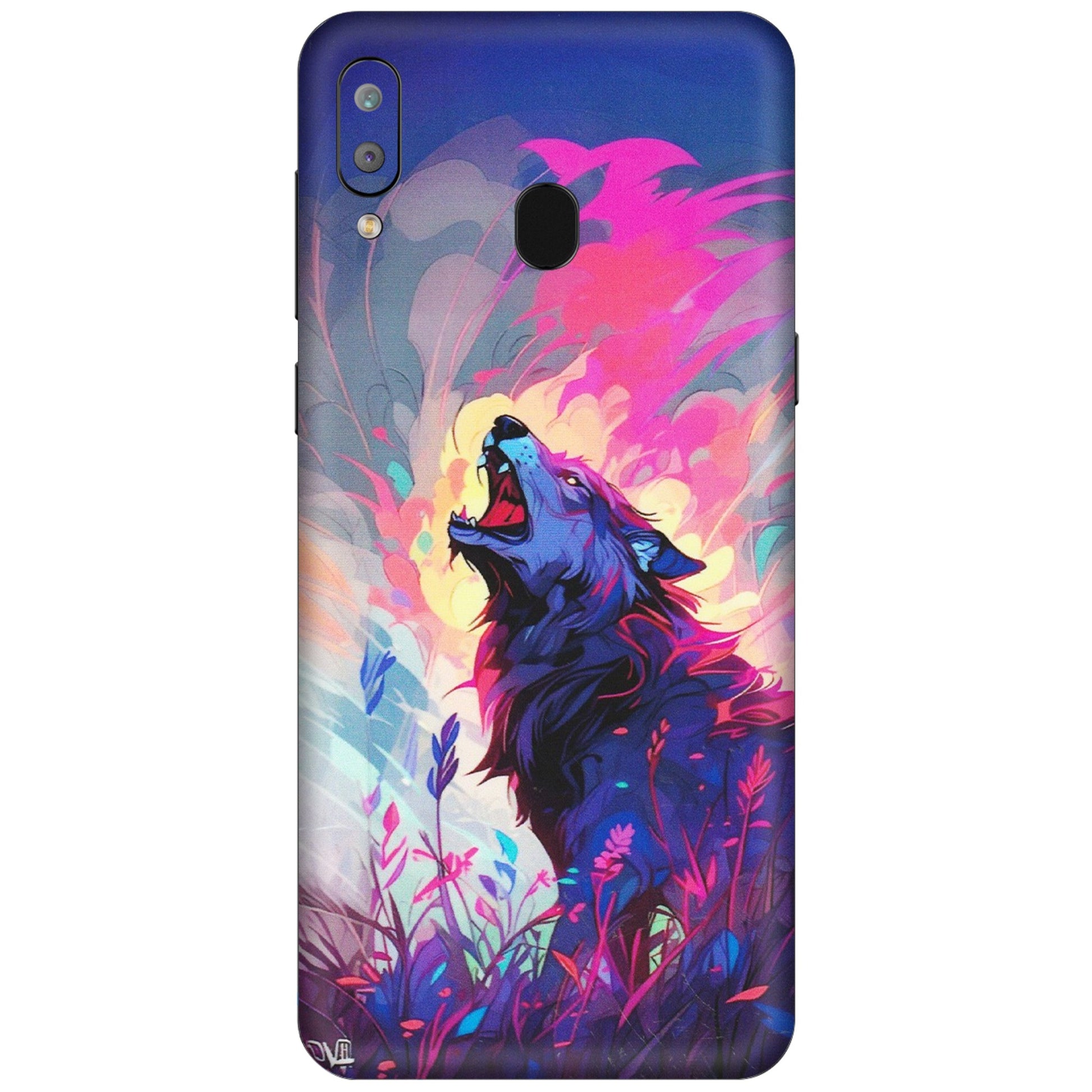 Samsung A/S Series Phone Skins (All Models) - New Wild Wolf Abstract - Matte Finish (M-125) Samsung Galaxy A30