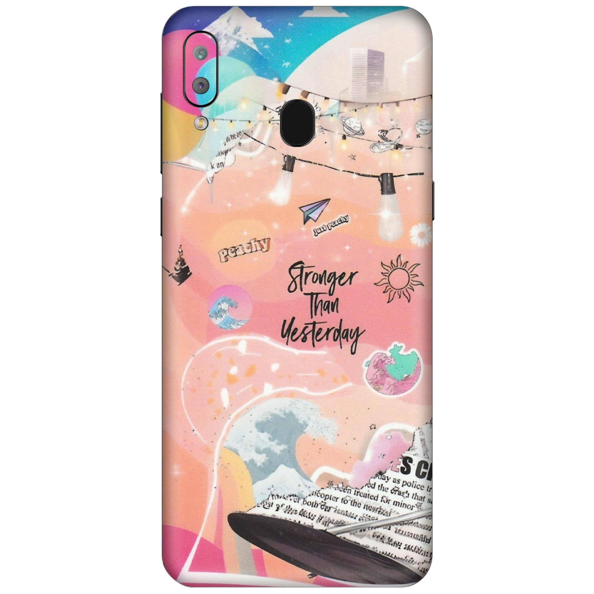 Samsung A/S Series Phone Skins (All Models) - Stronger Then Yesterday - Matte Finish (M-128) Samsung Galaxy A30