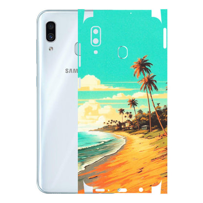Samsung A/S Series Phone Skins (All Models) - Miami Beach - Matte Finish (M-136) Samsung Galaxy A30