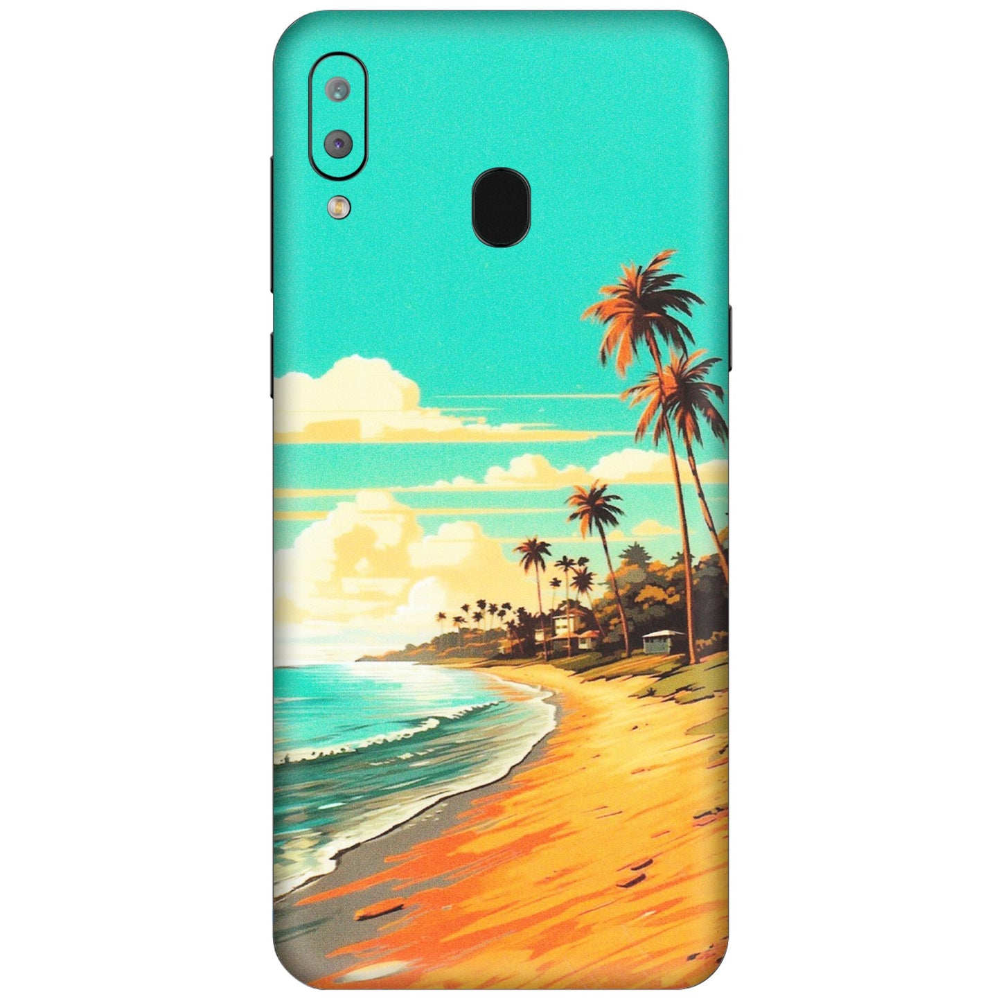 Samsung A/S Series Phone Skins (All Models) - Miami Beach - Matte Finish (M-136) Samsung Galaxy A30