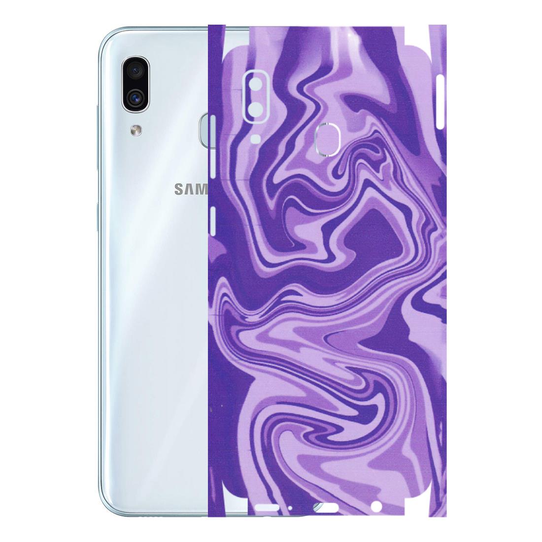 Samsung A/S Series Phone Skins (All Models) - Hazy Purple Nights - Matte Finish (M-14) Samsung Galaxy A30