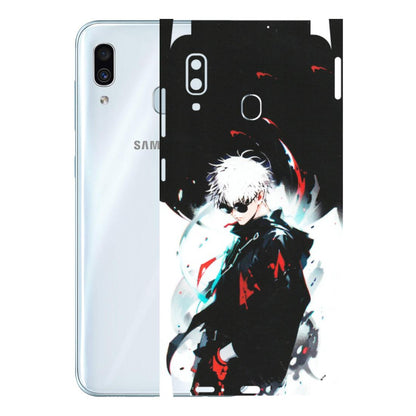 Samsung A/S Series Phone Skins (All Models) - Gojo Powerful Charater Kaisen Anime - Matte Finish (M-144) Samsung Galaxy A30