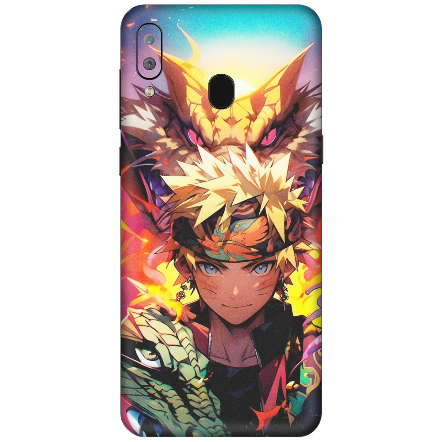 Samsung A/S Series Phone Skins (All Models) - Angry Naruto Anime - Matte Finish (M-148) Samsung Galaxy A30