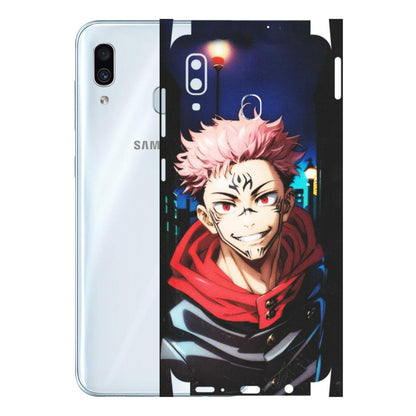 Samsung A/S Series Phone Skins (All Models) - Yuji Itadori Funny Face Anime - Matte Finish (M-152) Samsung Galaxy A30