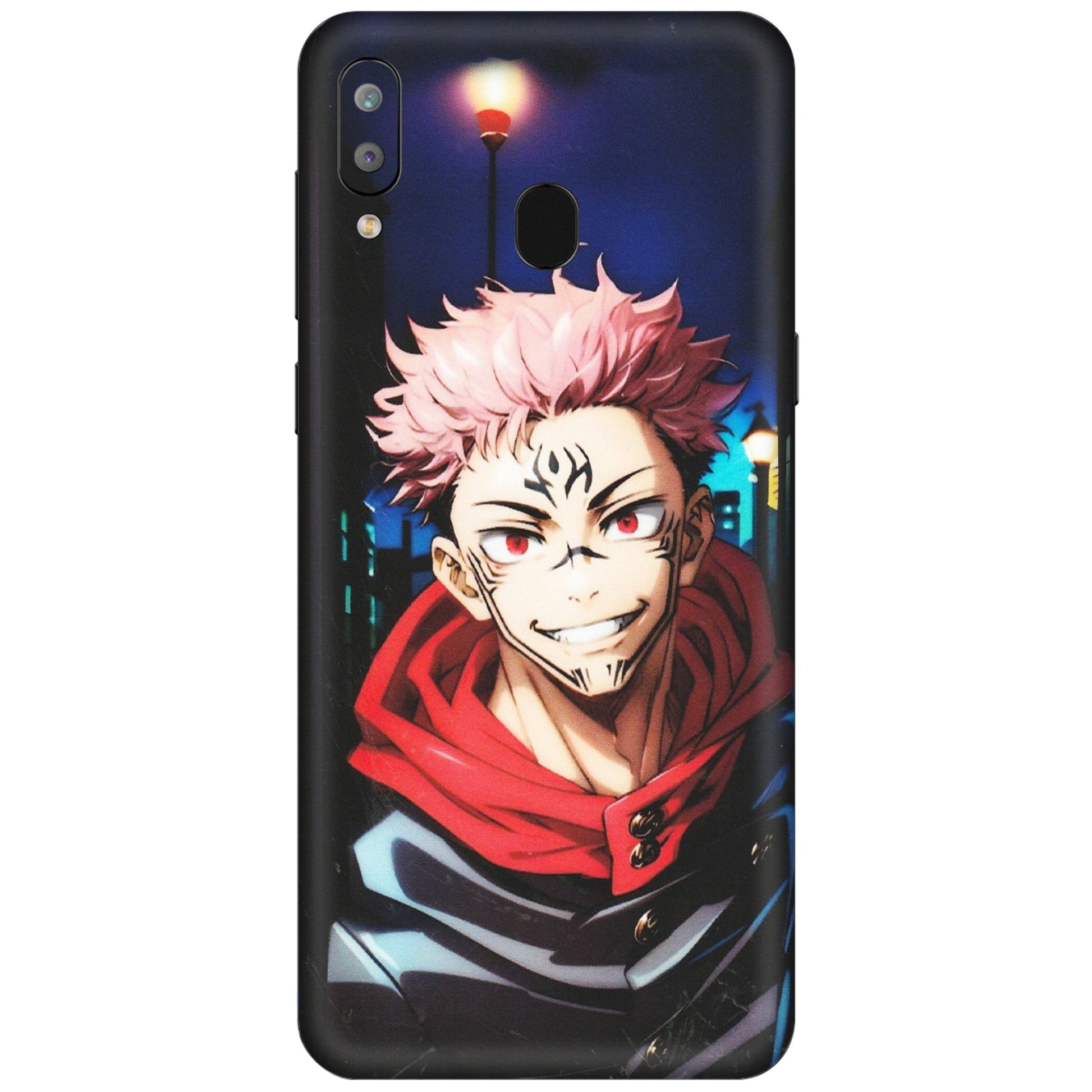 Samsung A/S Series Phone Skins (All Models) - Yuji Itadori Funny Face Anime - Matte Finish (M-152) Samsung Galaxy A30