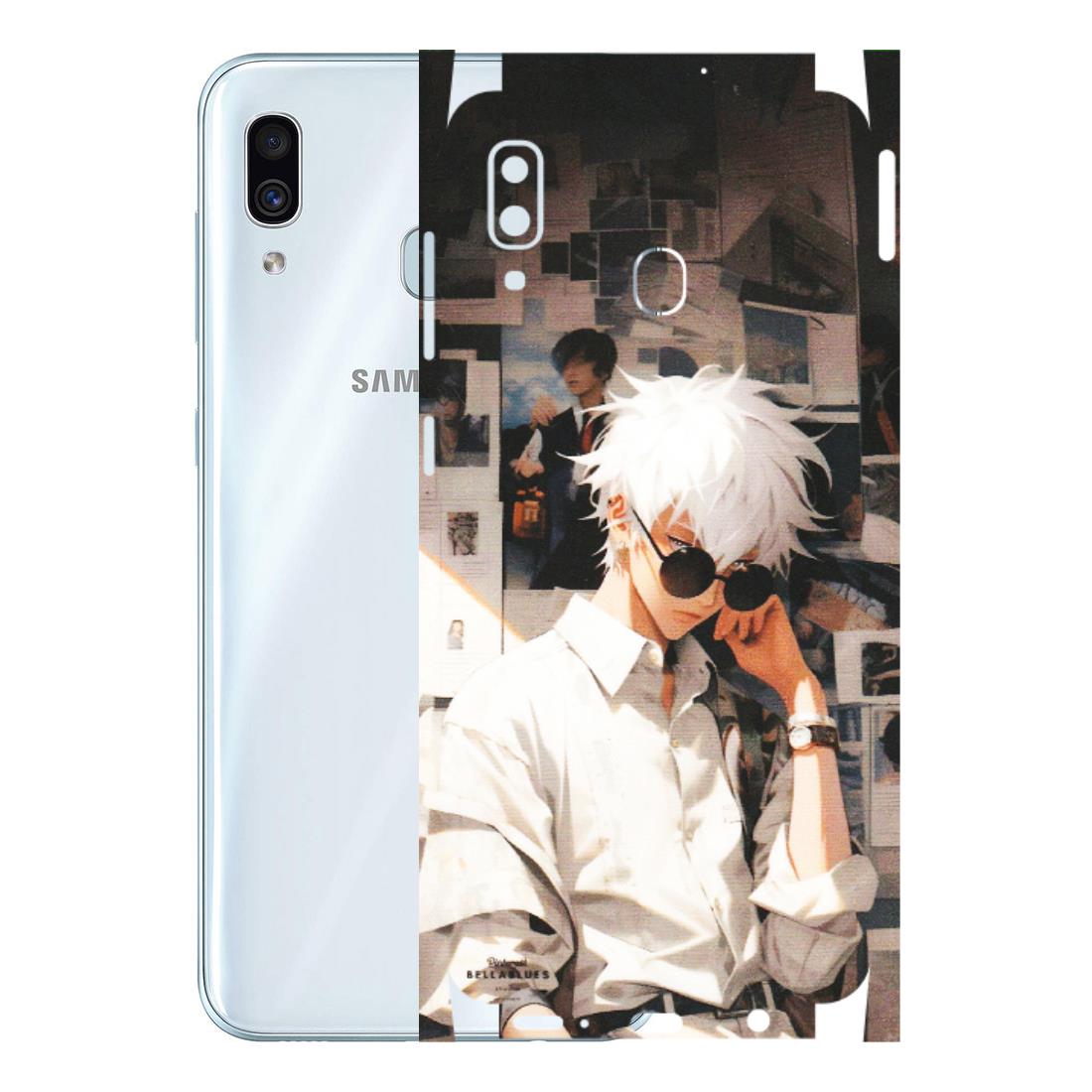 Samsung A/S Series Phone Skins (All Models) - Gojo Satoru Jujustu Kaisen Anime - Matte Finish (M-156) Samsung Galaxy A30