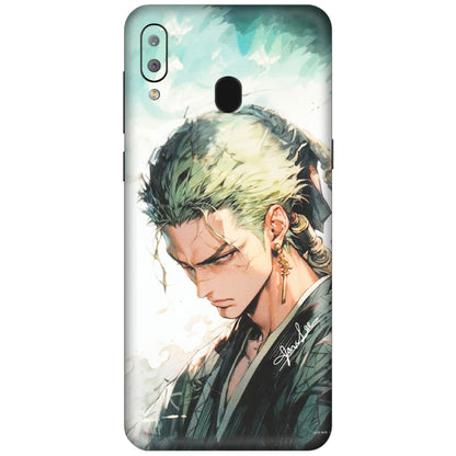 Samsung A/S Series Phone Skins (All Models) - Pirate Hunter One Piece Anime - Matte Finish (M-157) Samsung Galaxy A30