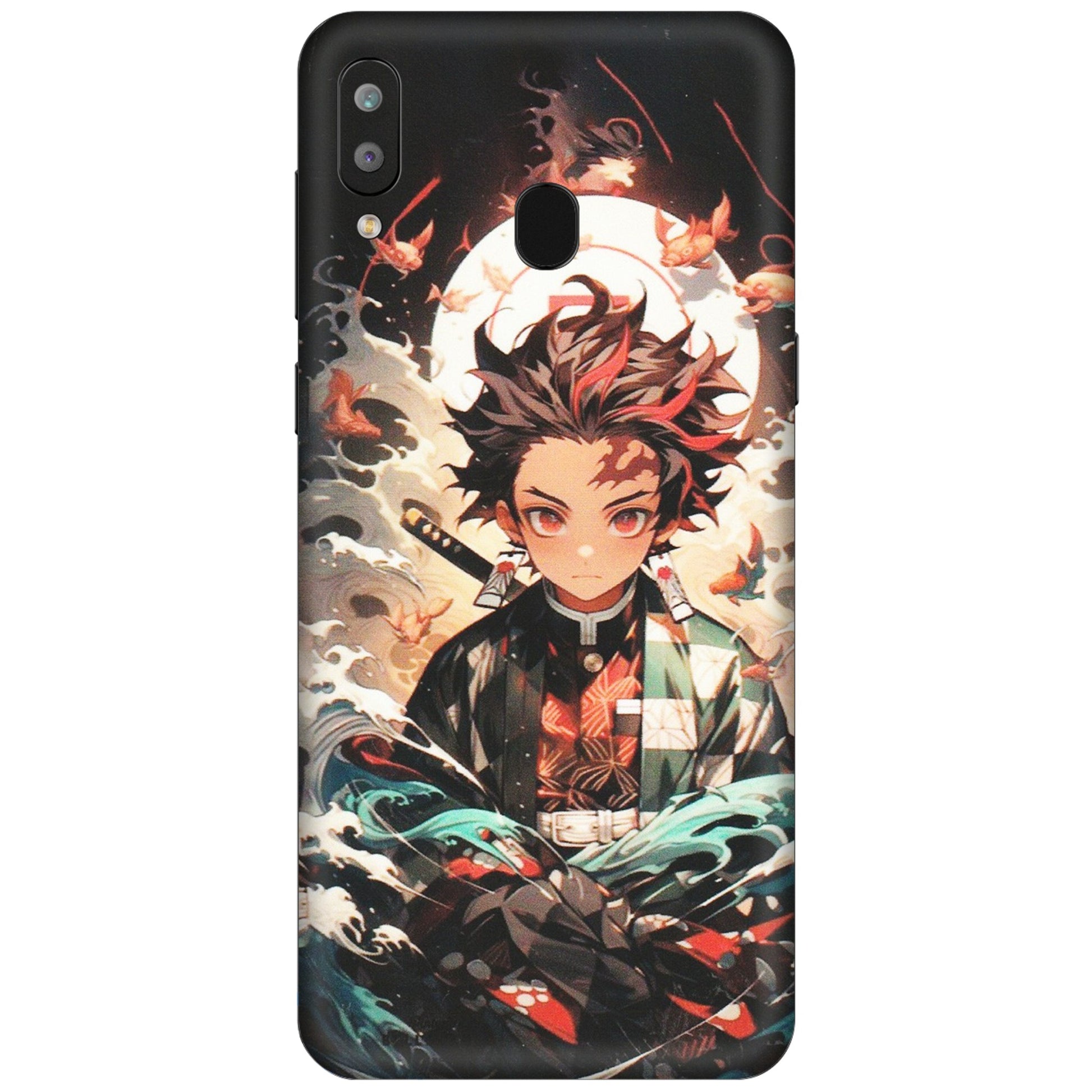 Samsung A/S Series Phone Skins (All Models) - Tanjiro Demon Slayer Anime - Matte Finish (M-158) Samsung Galaxy A30
