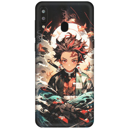 Samsung A/S Series Phone Skins (All Models) - Tanjiro Demon Slayer Anime - Matte Finish (M-158) Samsung Galaxy A30