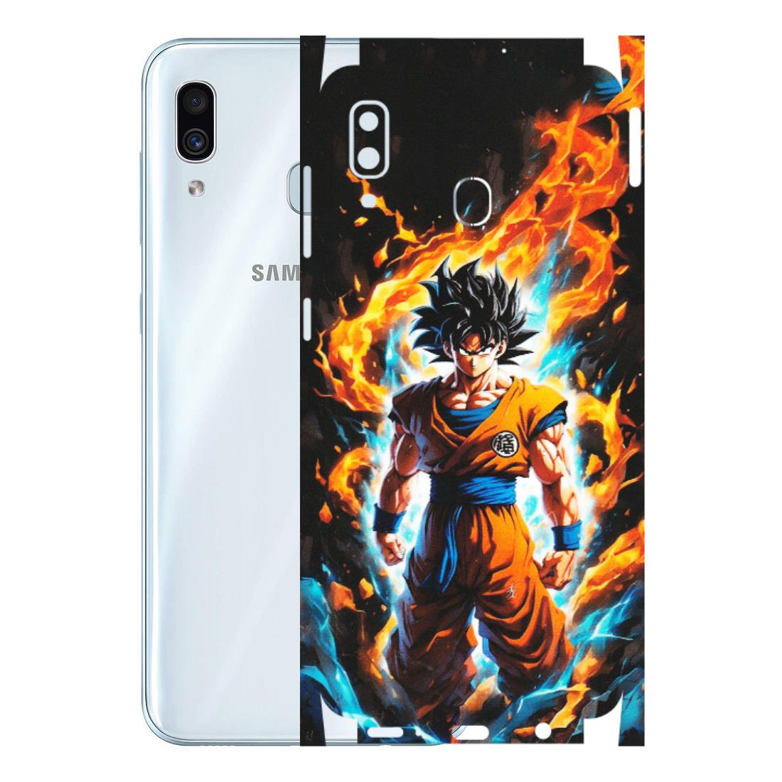 Samsung A/S Series Phone Skins (All Models) - Goku Transformation Anime - Matte Finish (M-159) Samsung Galaxy A30