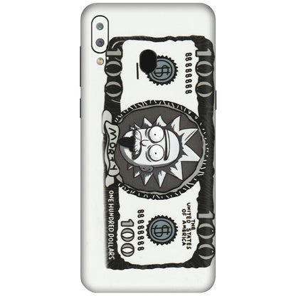 Samsung A/S Series Phone Skins (All Models) - Rick And Morty Hundred Dollar Anime - Matte Finish (M-161) Samsung Galaxy A30