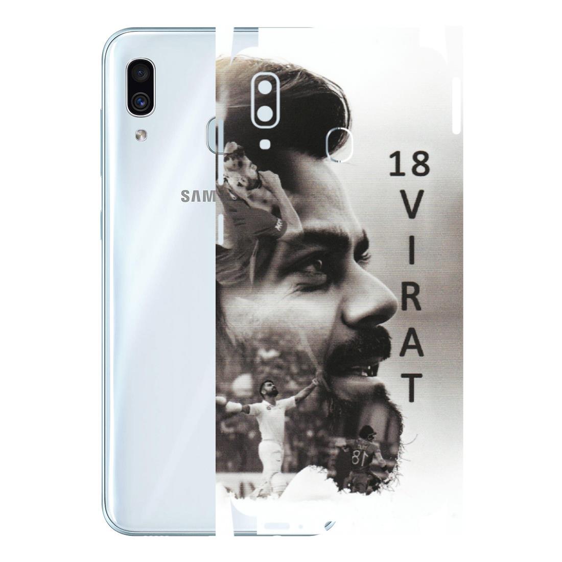 Samsung A/S Series Phone Skins (All Models) - Virat Kohli Cricketer - Matte Finish (M-163) Samsung Galaxy A30