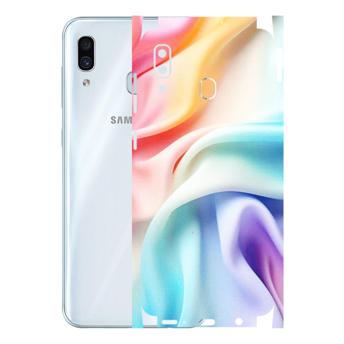 Samsung A/S Series Phone Skins (All Models) - Colourful Silk Cloth - Matte Finish (M-165) Samsung Galaxy A30