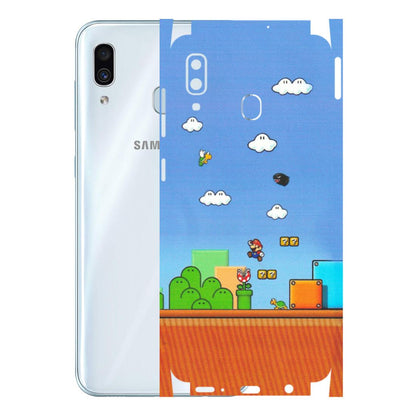 Samsung A/S Series Phone Skins (All Models) - Mario Game Scene - Matte Finish (M-24) Samsung Galaxy A30