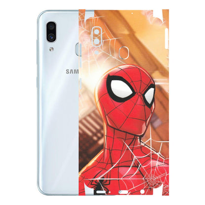 Samsung A/S Series Phone Skins (All Models) - Spiderman Face New - Matte Finish (M-41) Samsung Galaxy A30