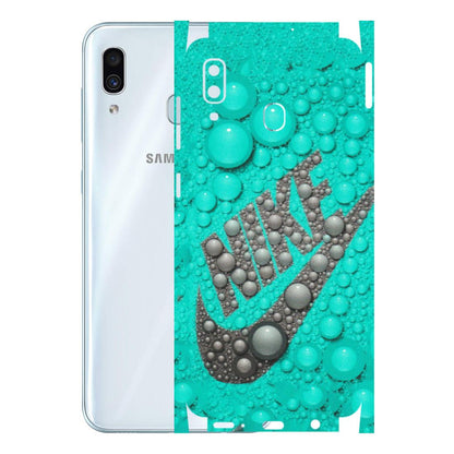 Samsung A/S Series Phone Skins (All Models) - Shoe Brand Bubbles - Matte Finish (M-42) Samsung Galaxy A30
