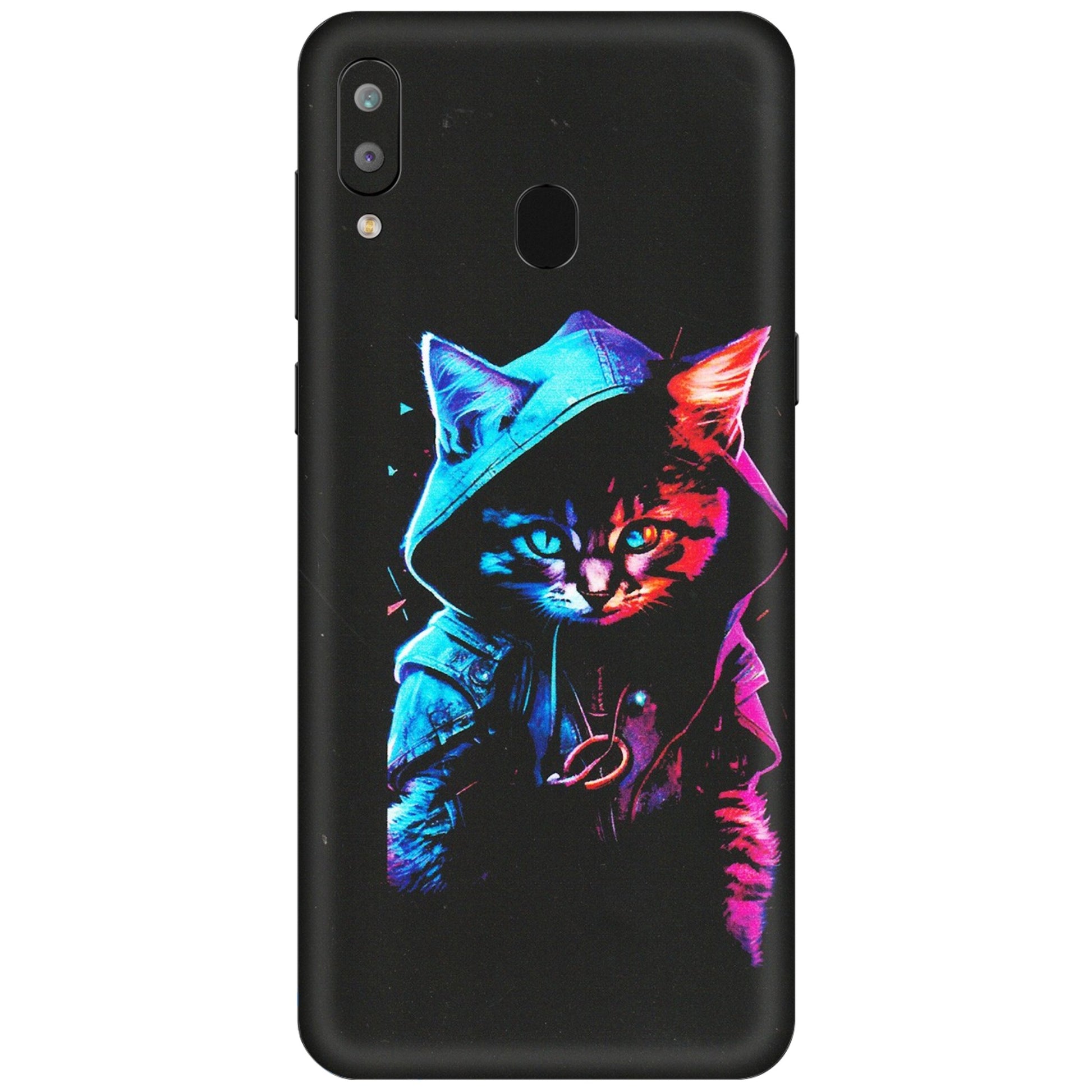 Samsung A/S Series Phone Skins (All Models) - Cyberpunk Cat - Matte Finish (M-45) Samsung Galaxy A30