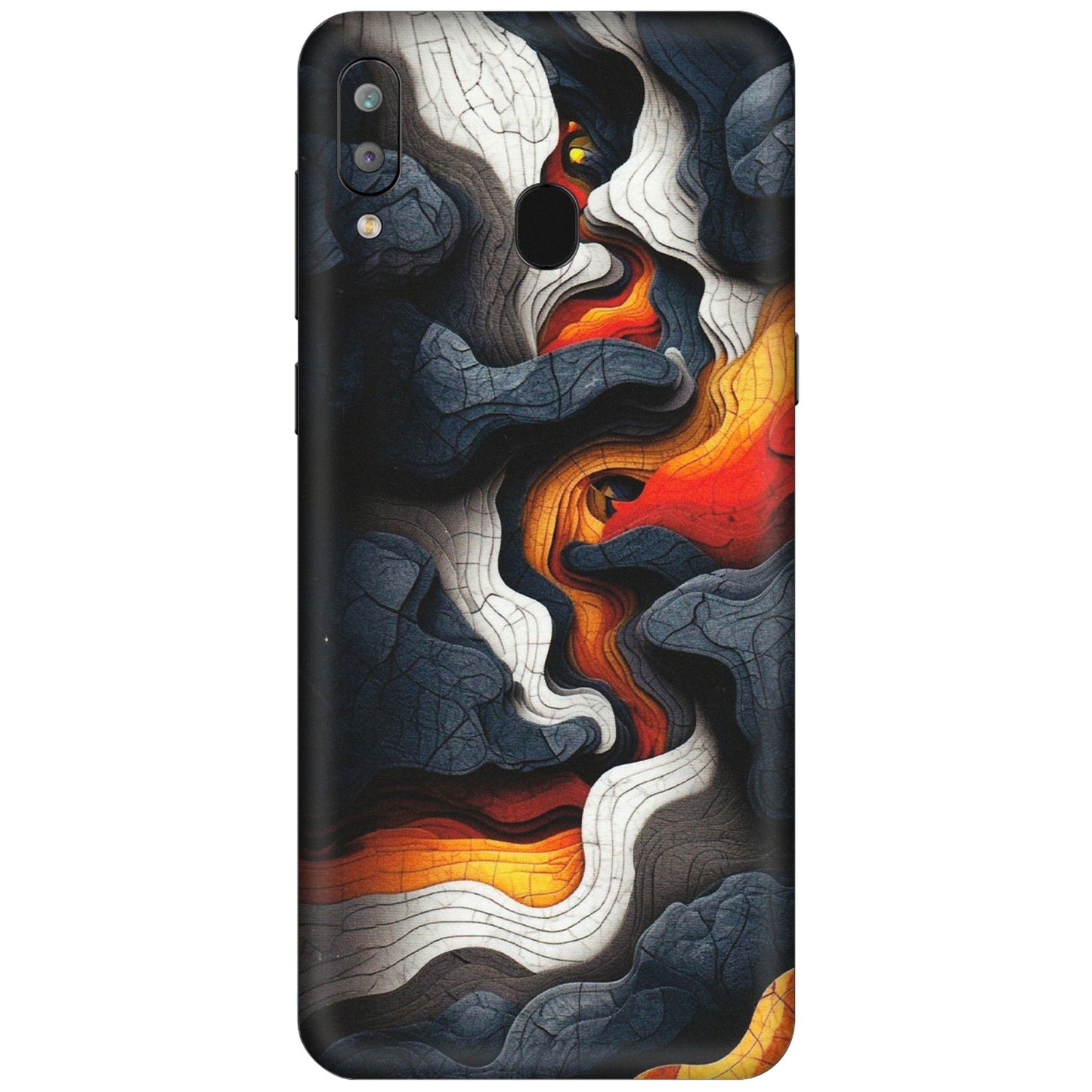 Samsung A/S Series Phone Skins (All Models) - Abstract Volcanic Layers - Matte Finish (M-52) Samsung Galaxy A30