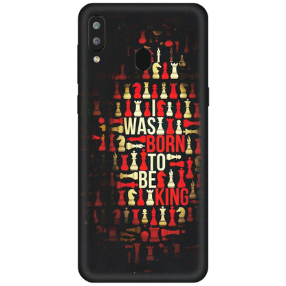 Samsung A/S Series Phone Skins (All Models) - Born To Be King - Matte Finish (M-73) Samsung Galaxy A30
