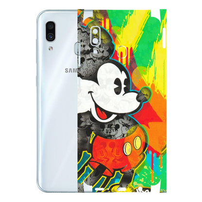 Samsung A/S Series Phone Skins (All Models) - Multiple Mickey With Colourful Texture - Matte Finish (M-84) Samsung Galaxy A30